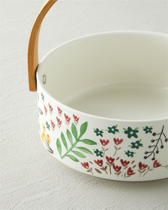 Nostalgic Country Stoneware Sunumluk 17x7 cm Renkli