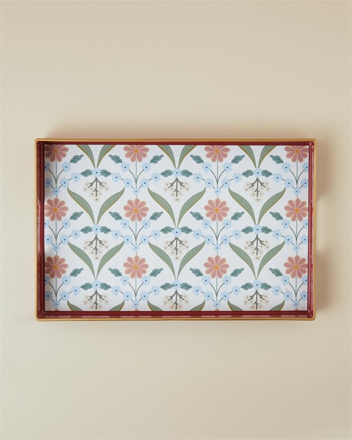 Nostalgic Whispers PP Tepsi 40x26 cm Bordo