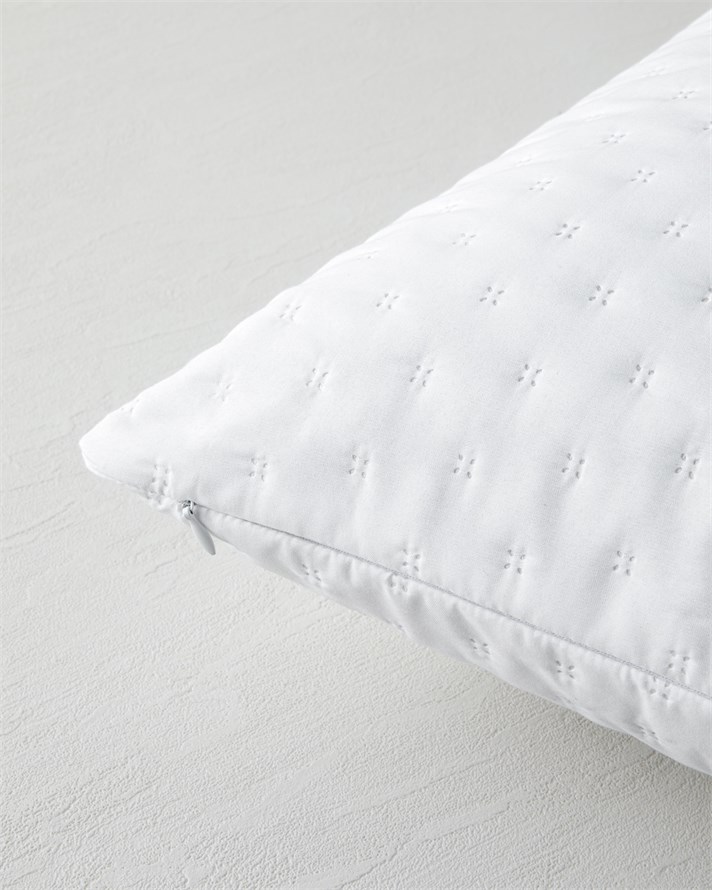 Nova Kapitoneli Sıvı Geçirmez 2li Alez Yastık Kılıfı 50x70 cm Beyaz