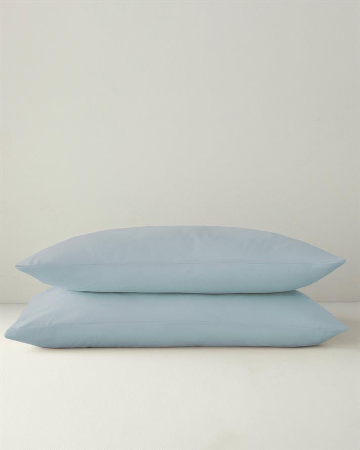 Novella Premium Pamuklu 2li Yastık Kılıfı 50x70 cm Açık Mavi