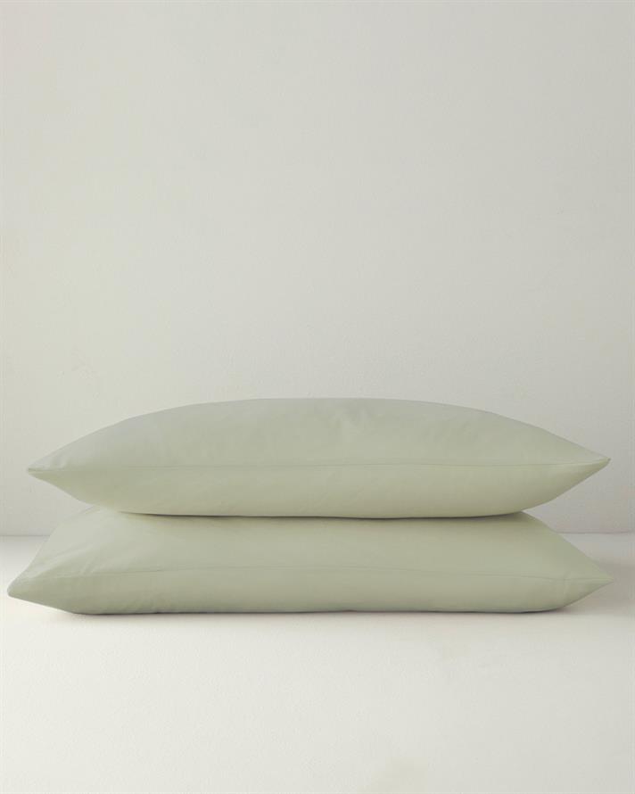 Novella Premium Pamuklu 2li Yastık Kılıfı 50x70 cm Açık Yeşil