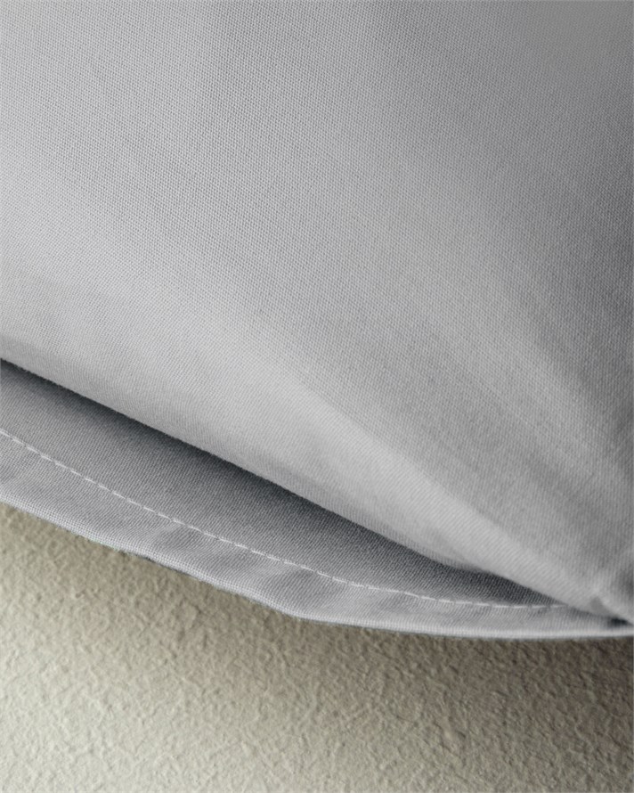 Novella Premium Pamuklu 2li Yastık Kılıfı 50x70 cm Orta Gri