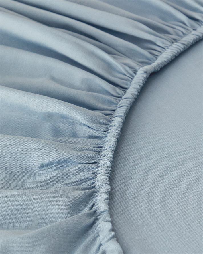 Novella Premium Pamuk Dokulu Çift Kişilik Lastikli Çarşaf Takımı 160x200 cm Mavi