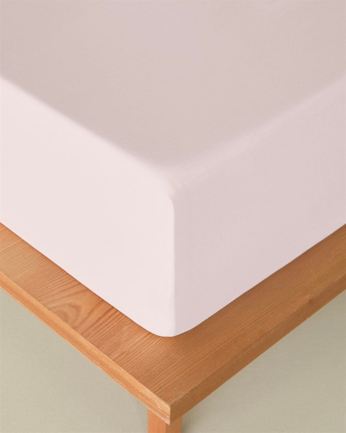 Novella Premium Pamuklu Çift Kişilik Lastikli Çarşaf 160x200 cm Toz Pembe