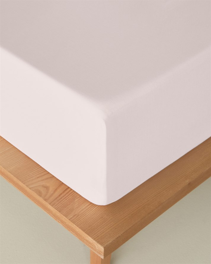Novella Premium Pamuklu King Size Lastikli Çarşaf 180x200 cm Toz Pembe