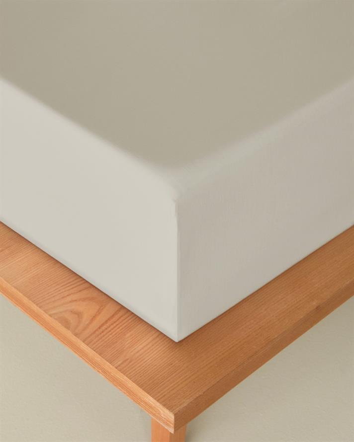 Novella Premium Pamuklu Tek Kişilik Plus Lastikli Çarşaf 120x200 cm Krem