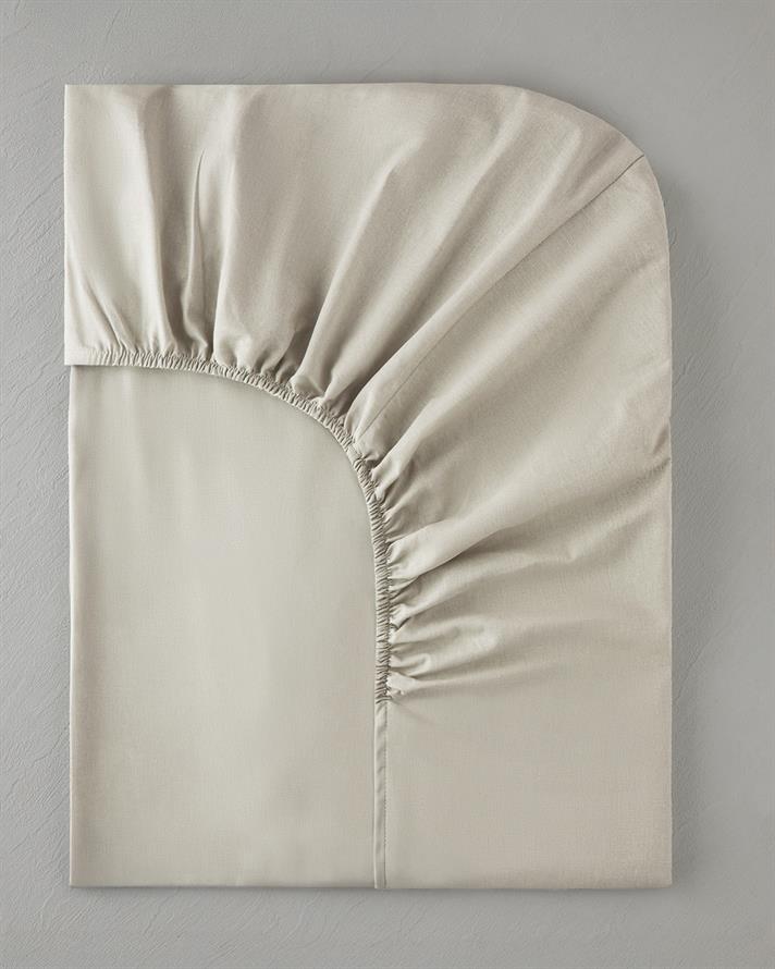 Novella Premium Pamuklu Tek Kişilik Plus Lastikli Çarşaf 120x200 cm Krem