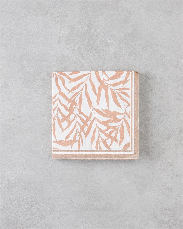 Nutmeg Kağıt 20li Kağıt Peçete 33x33 cm Kahverengi