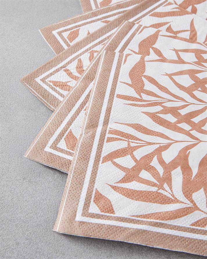 Nutmeg Kağıt 20li Kağıt Peçete 33x33 cm Kahverengi