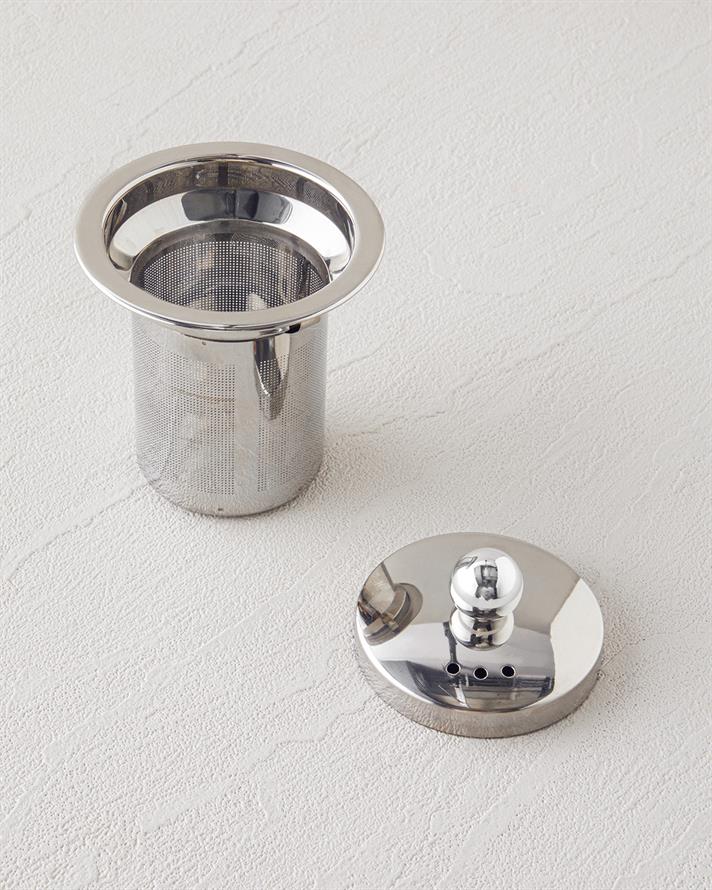 Odin Borosilikat Cam Çaydanlık 600-1200 ml Gri