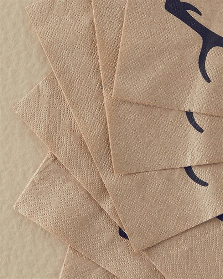 Oh deer 20li Kağıt Peçete 33x33 cm Siyah