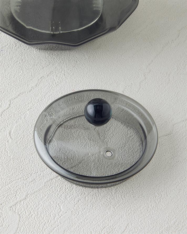 Olina Borosilikat Cam Demlik 800 ml Gri