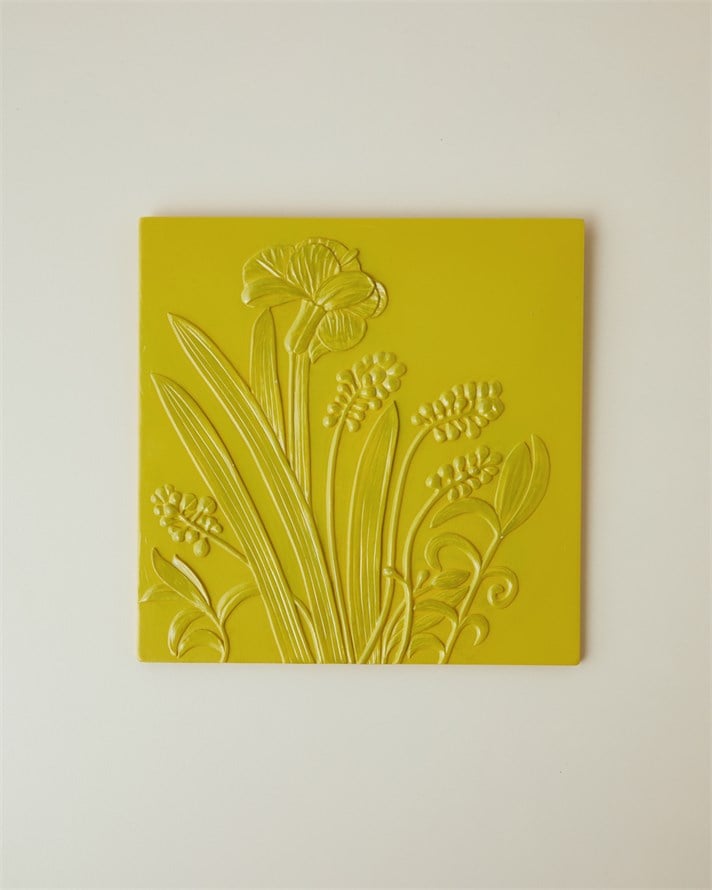 Oliva Polyresin Duvar Aksesuarı 20x20 cm Yeşil