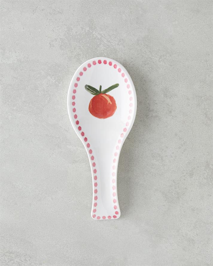 Orange Melamin Kaşıklık 24 cm Beyaz - Turuncu