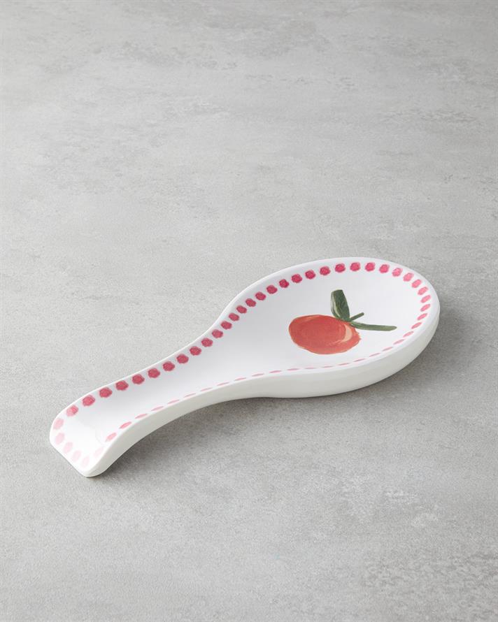 Orange Melamin Kaşıklık 24 cm Beyaz - Turuncu