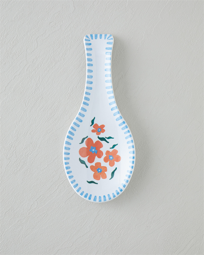 Orangebloom Melamin Kaşıklık Mutfak Gereci 24 cm Turuncu-Mavi