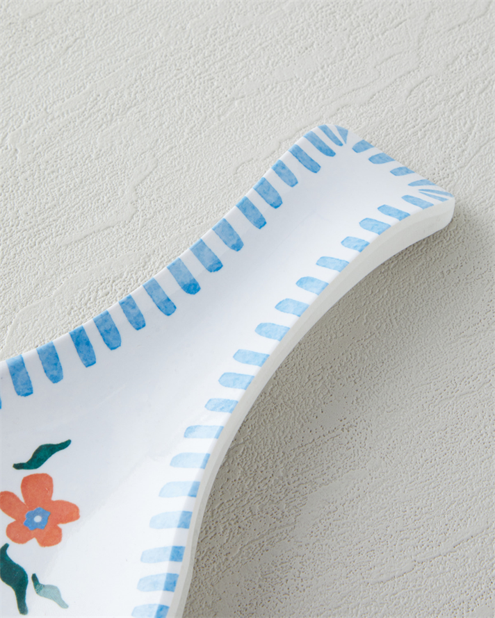 Orangebloom Melamin Kaşıklık Mutfak Gereci 24 cm Turuncu-Mavi