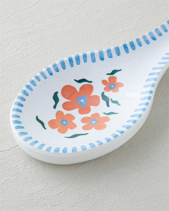 Orangebloom Melamin Kaşıklık Mutfak Gereci 24 cm Turuncu-Mavi
