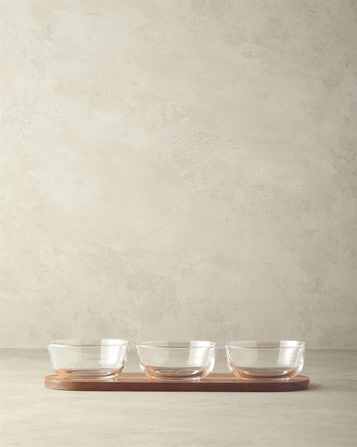 Orient Akasya 4 Parça Sunumluk Koyu Kahverengi