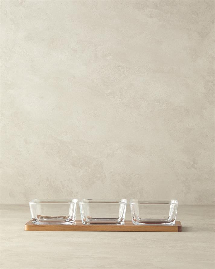 Orient Akasya 4 Parça Sunumluk Koyu Kahverengi