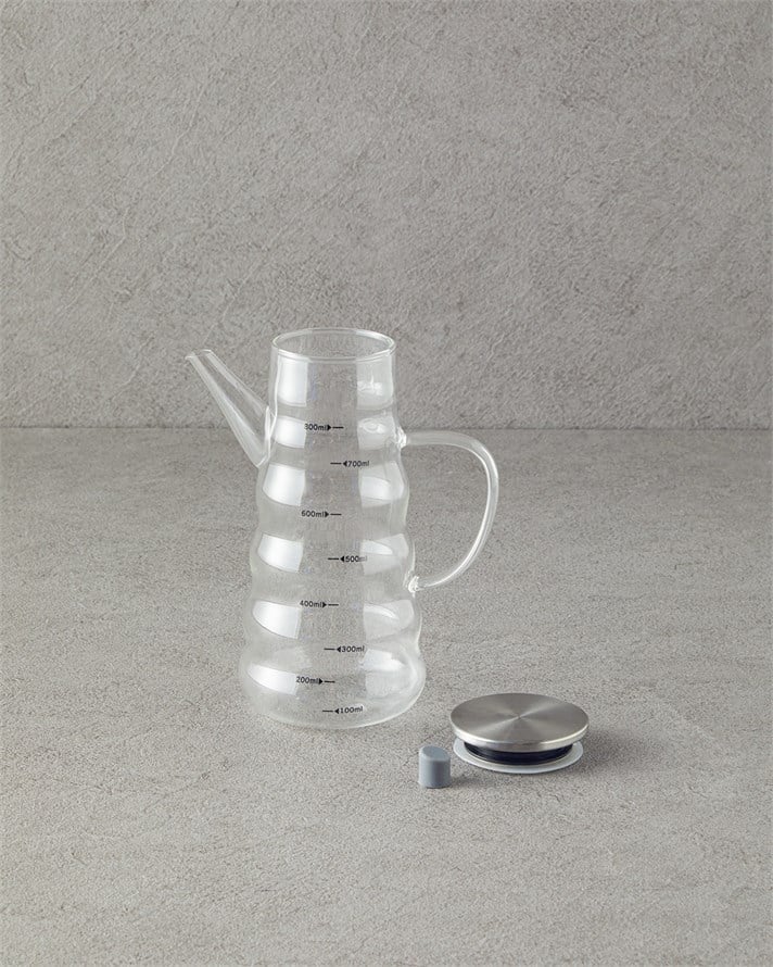Ornella Borosilikat Yağdanlık 800 ml Şeffaf