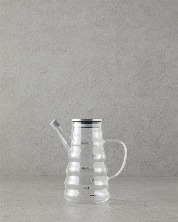 Ornella Borosilikat Yağdanlık Şeffaf