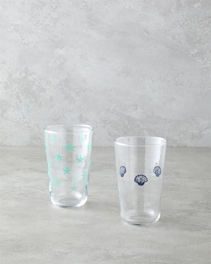 Oyster Cam Bardak 400 ml Mavi