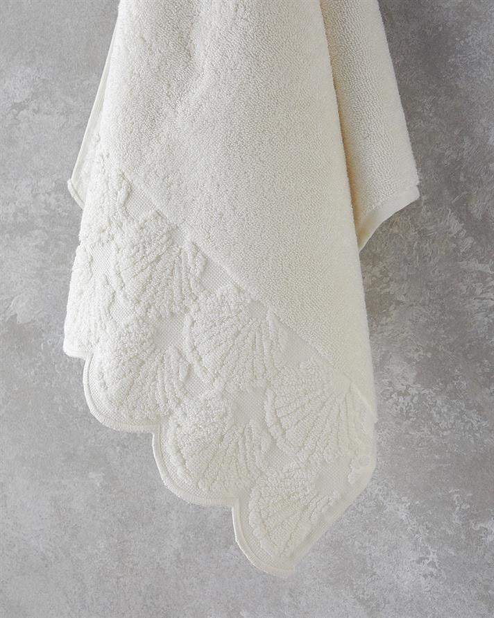 Oyster Pamuklu Yüz Havlusu 50x80 cm Ekru