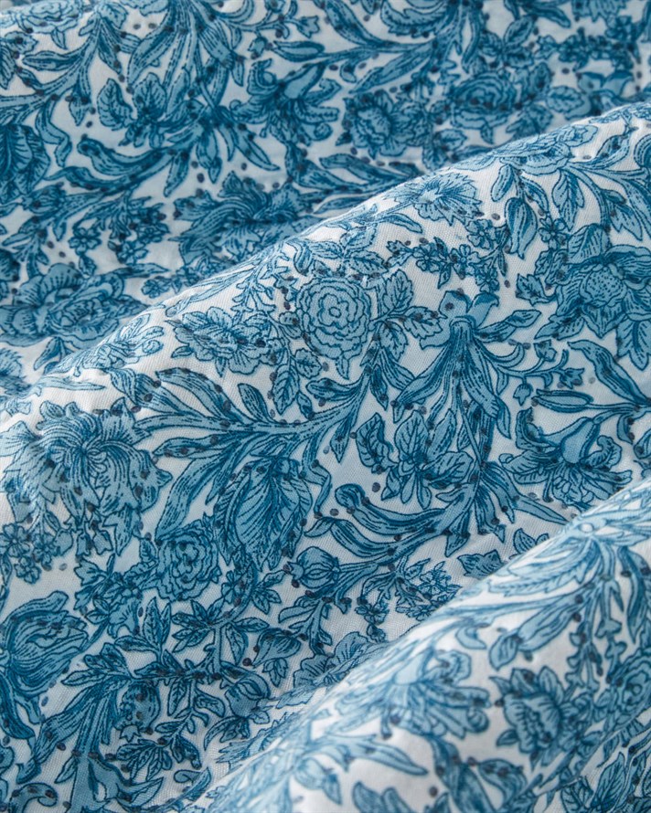 Paisley Celeste Tek Kişilik Çok Amaçlı Örtü 160x220 cm Mavi