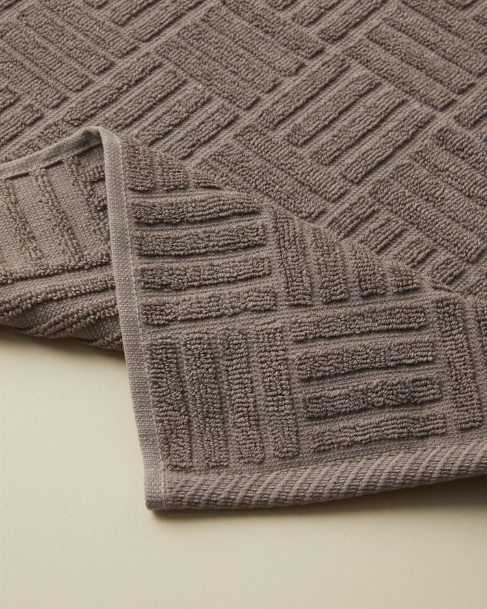 Panera Pamuk Ayak Havlusu 50x85 cm Sisli Kahve