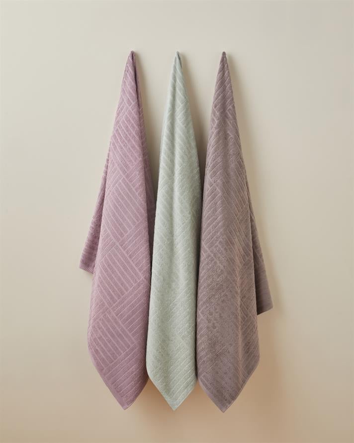 Panera Pamuk Banyo Havlusu 90x150 cm Mor