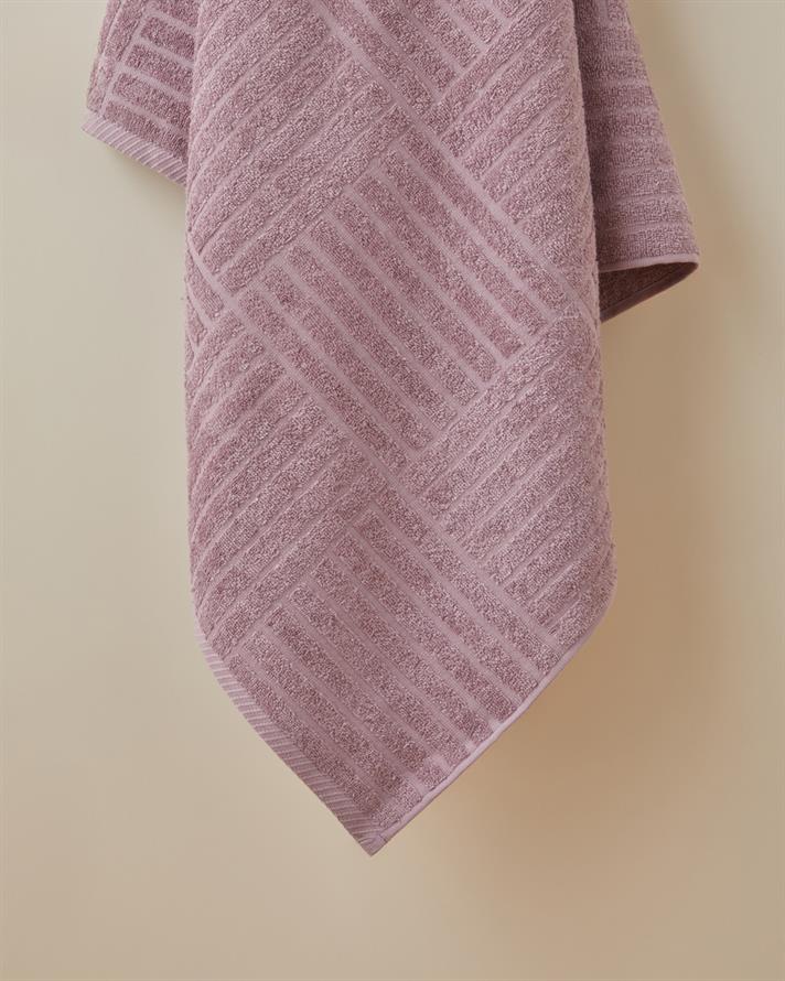 Panera Pamuk Banyo Havlusu 90x150 cm Mor