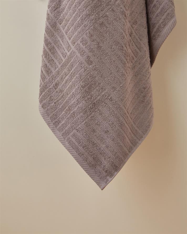 Panera Pamuk Banyo Havlusu 90x150 cm Sisli Kahve