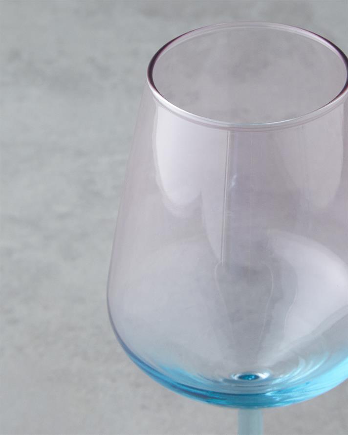 Paradise Cam 3lü Kadeh 350 ml Mavi - Pembe