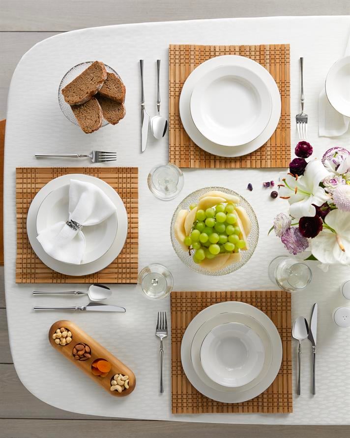 Parma Porselen Yemek Takımı 12 Parça 4 Kişilik Silver