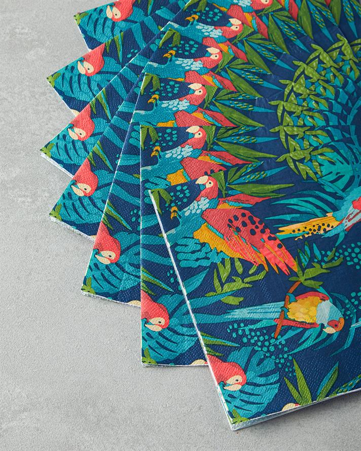 Parrot 20li Kağıt Peçete Siyah