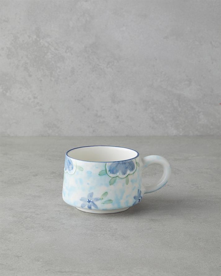 Pastel Dreams Seramik Kupa 260 ml Mavi-Yeşil-Lacivert