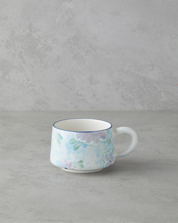 Pastel Essence Seramik Kupa 260 ml Mavi-Yeşil-Lila