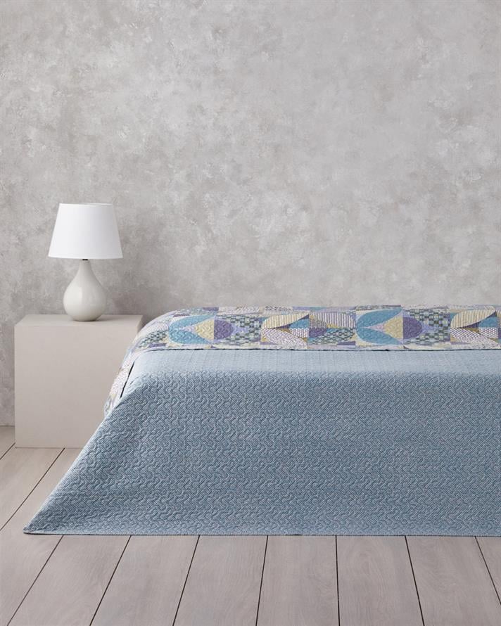 Patch Square Tek Kişilik Çok Amaçlı Örtü 160x220 cm Yeşil