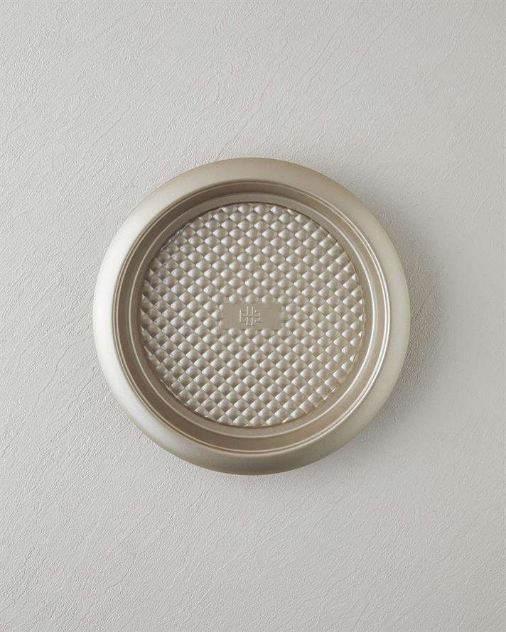 Patisserie Elaris Karbon Çelik Yuvarlak Kek Kalıbı 27x4,5 cm Şampanya