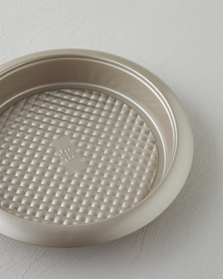 Patisserie Elaris Karbon Çelik Yuvarlak Kek Kalıbı 27x4,5 cm Şampanya