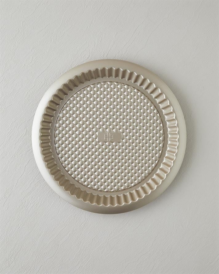 Patisserie Harmonia Karbon Çelik Tart Kek Kalıbı 32x2,5 cm Şampanya