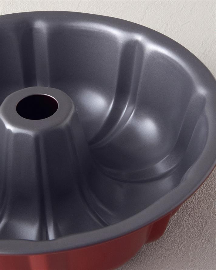 Patisserie Match Karbon Çelik 3 Parça Kek Kalıbı 25,5-25,5-26 cm Kırmızı