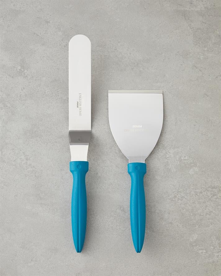 Patisserie Paslanmaz Çelik Spatula Mavi