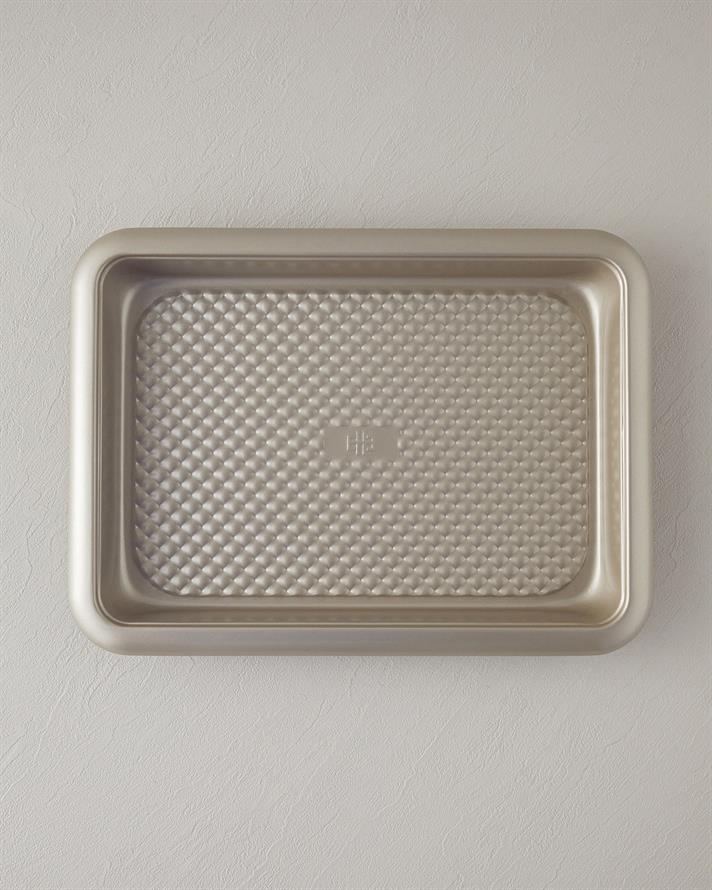 Patisserie Tray Karbon Çelik Kek Kalıbı 37x27 cm Şampanya