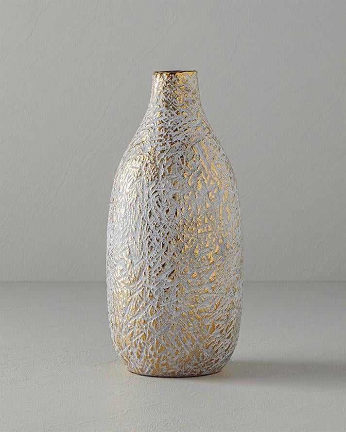 Pavia Stoneware Vazo Gold
