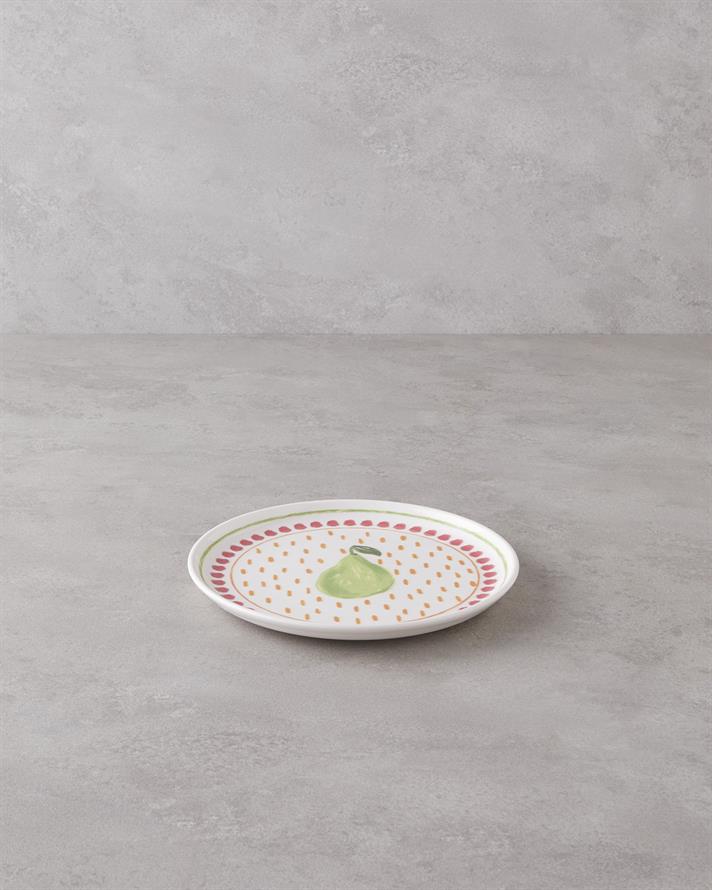 Pear Seramik Pasta Tabağı 20 cm Renkli