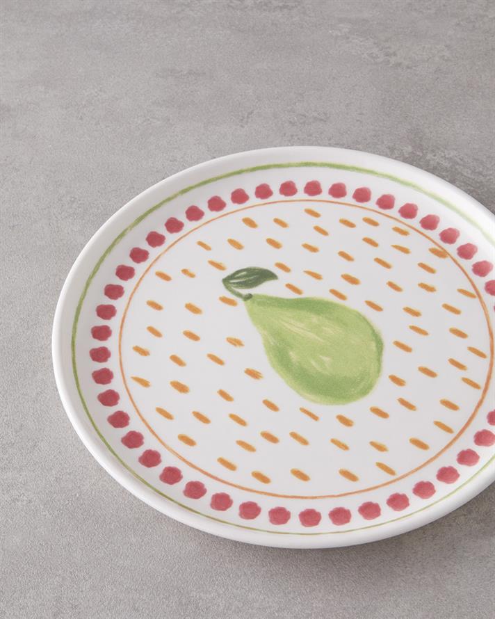 Pear Seramik Pasta Tabağı 20 cm Renkli