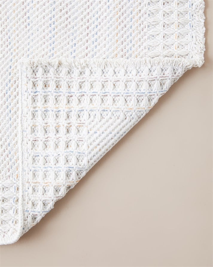 Pearly Dokuma Kilim 120x180 cm Ekru-Mavi-Turuncu