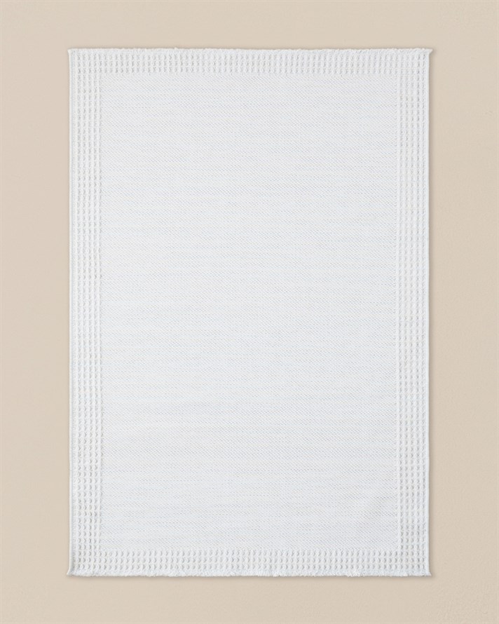 Pearly Dokuma Kilim 80x150 cm Ekru-Mavi-Turuncu